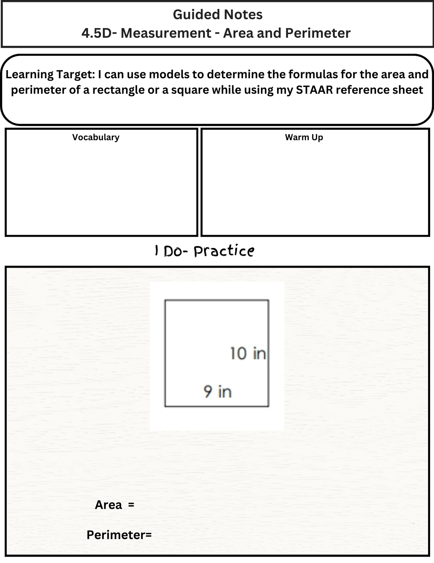 3rd Grade Yearlong Math Guided Notes & PowerPoint (TEKS Based)