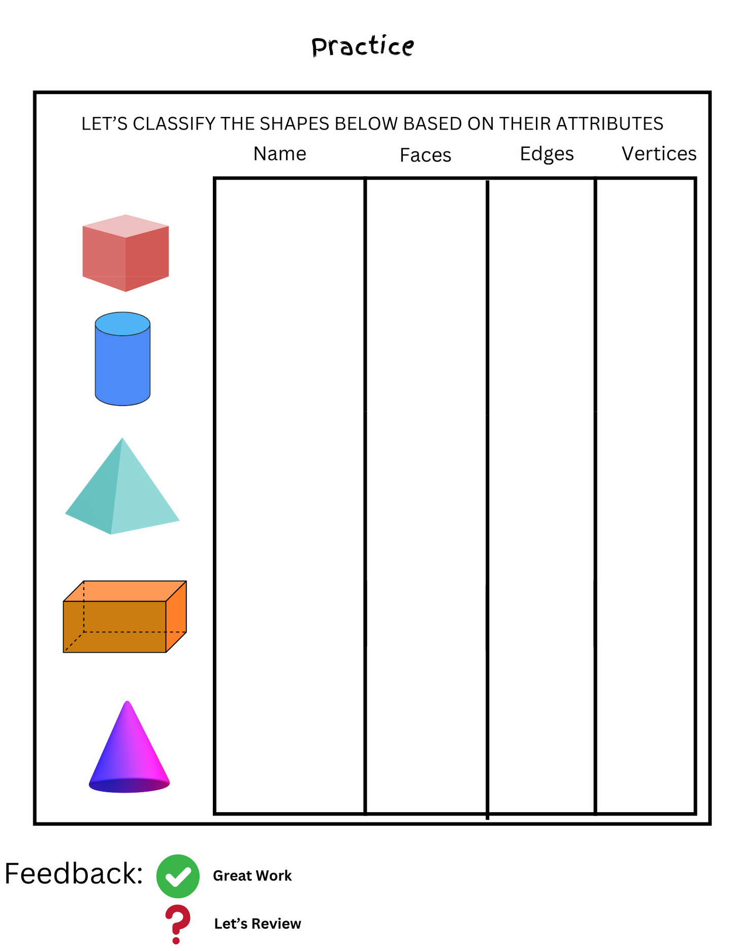 3rd Grade Geometry Guided Notes