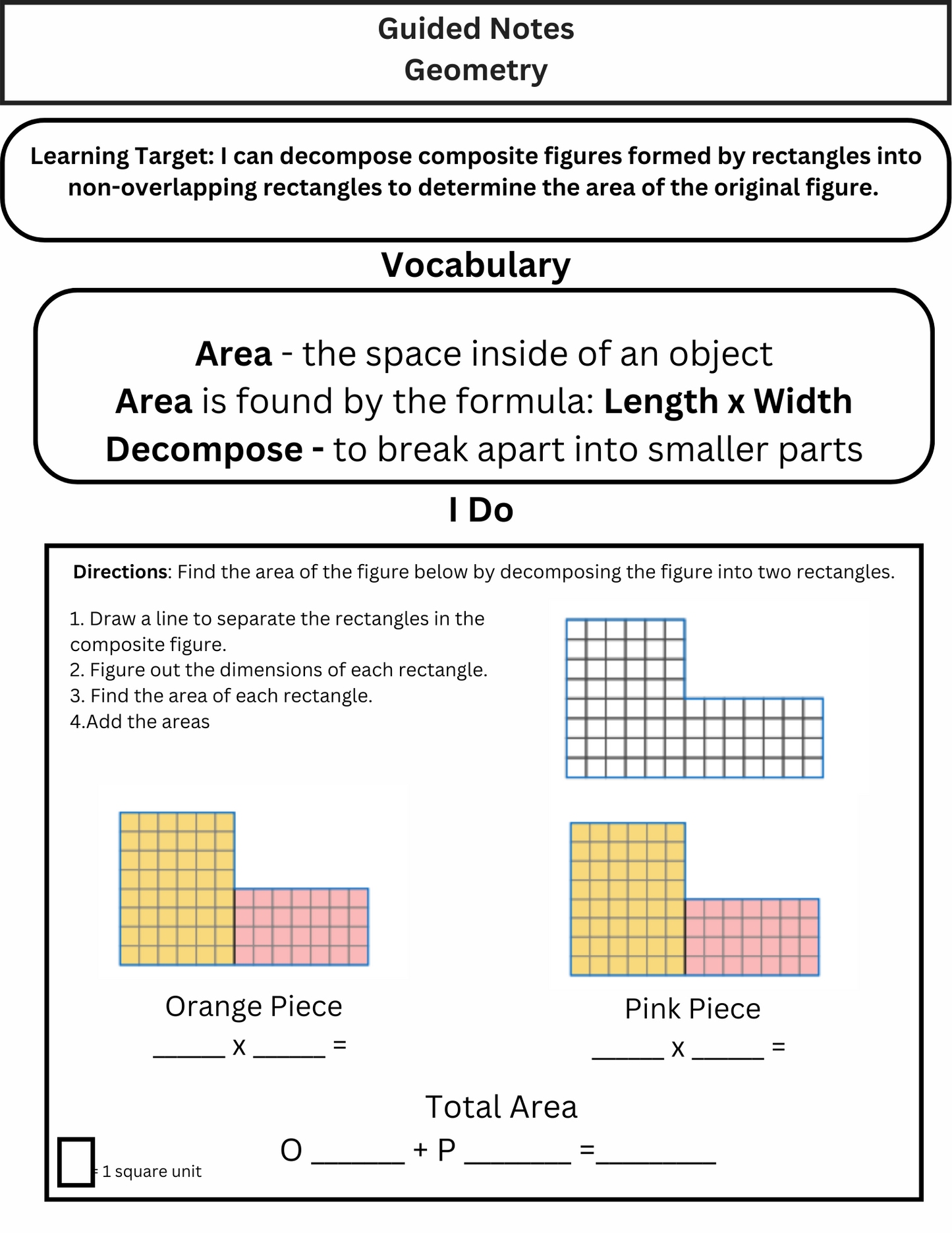 3rd Grade Yearlong Math Guided Notes & PowerPoint (TEKS Based)