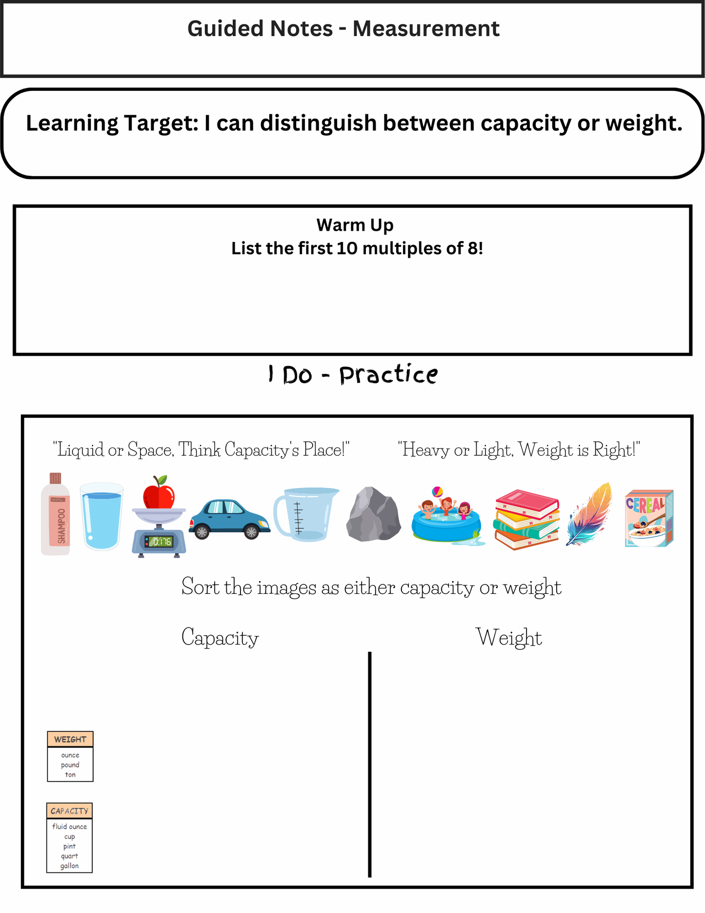 3rd Grade Yearlong Math Guided Notes & PowerPoint (TEKS Based)