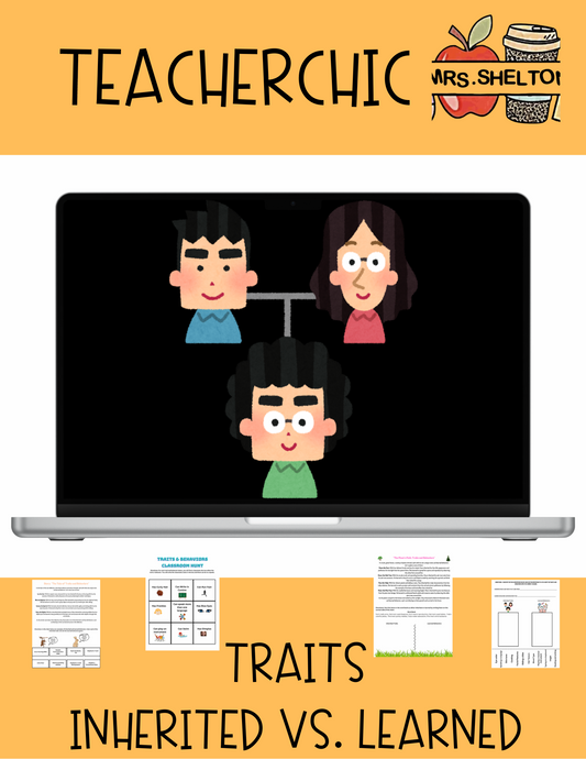 Traits & Behaviors Unit Worksheets