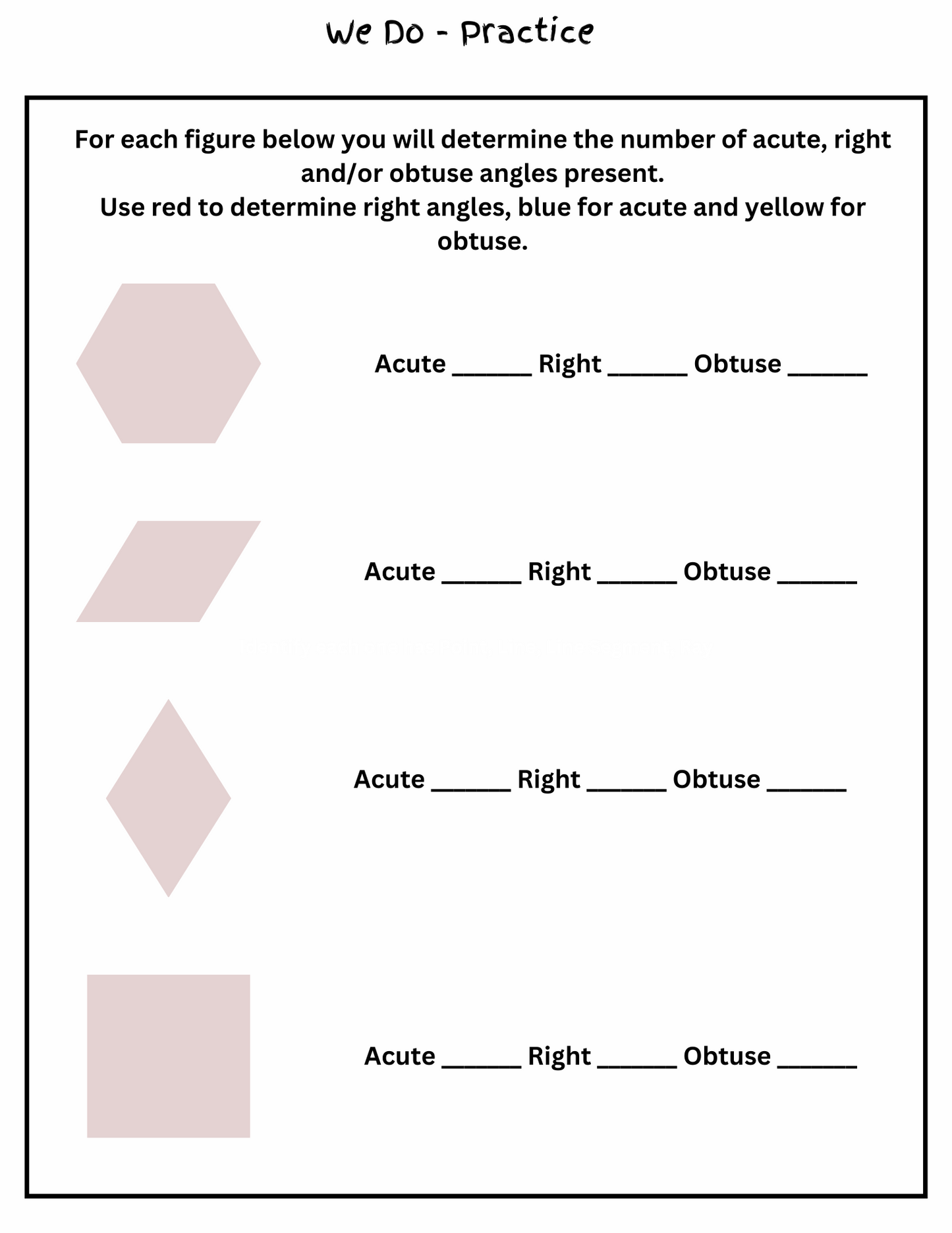 4th Grade Geometry Guided Notes