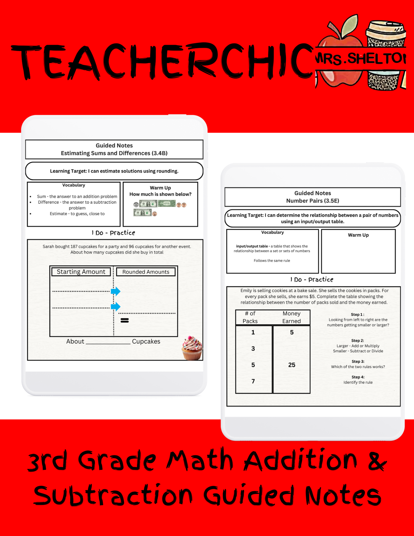 3rd Grade Addition/Subtraction Guided Notes