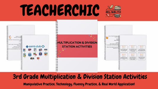 3rd Grade Multiplication & Division Station Activities