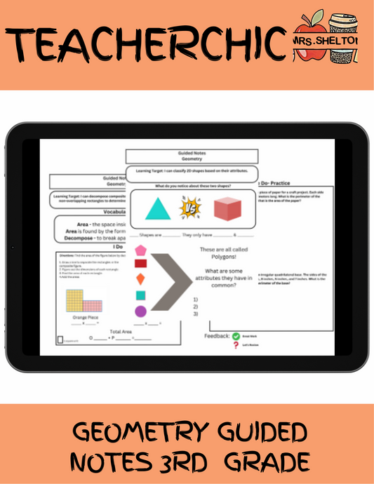 3rd Grade Geometry Guided Notes