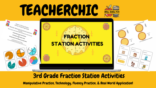 3rd Grade Ultimate Fraction Station Activities