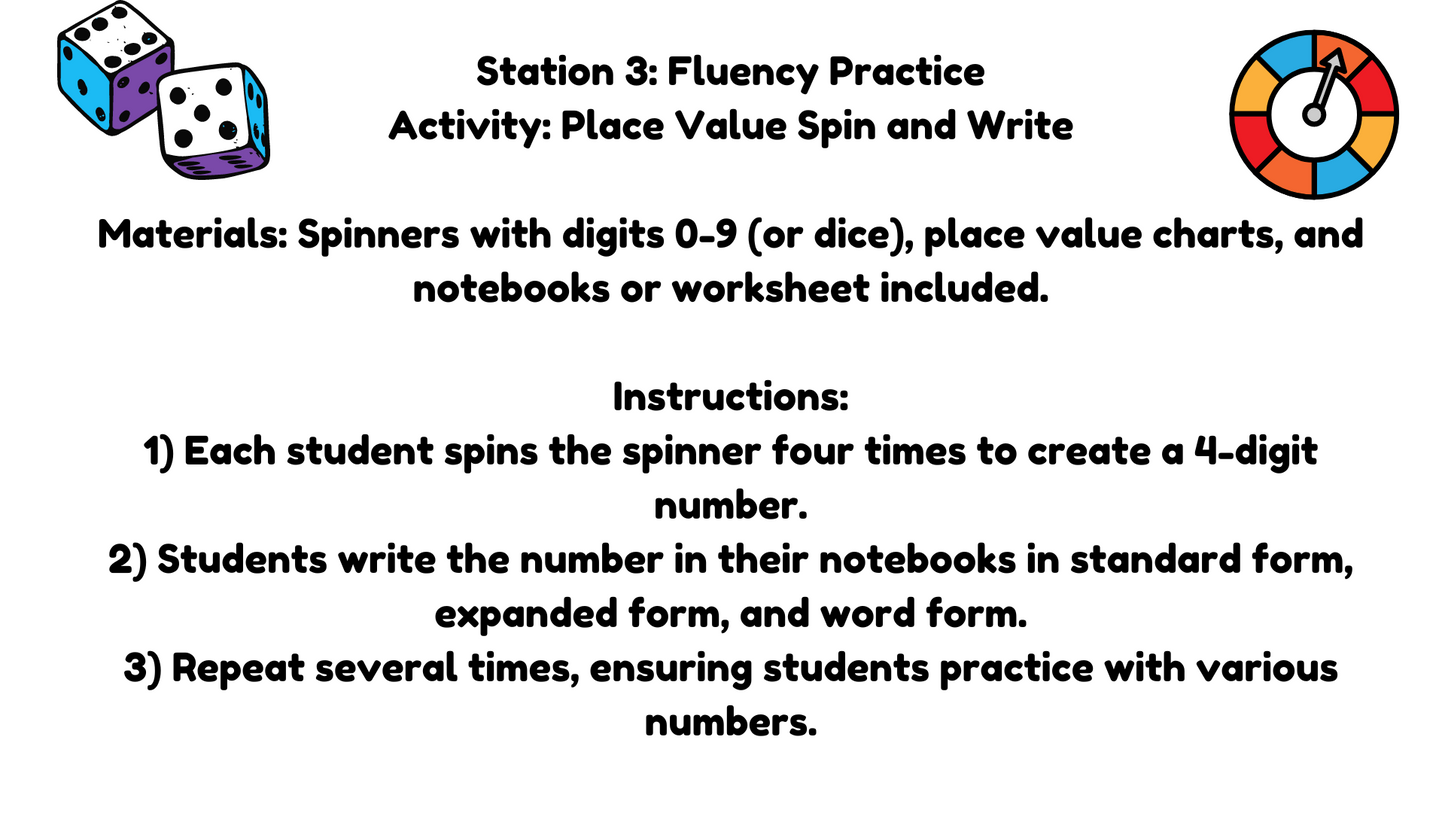 3rd Grade Ultimate Place Value Station Activities