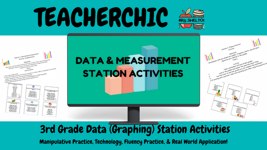 3rd Grade Ultimate Data & Graphing Station Activities