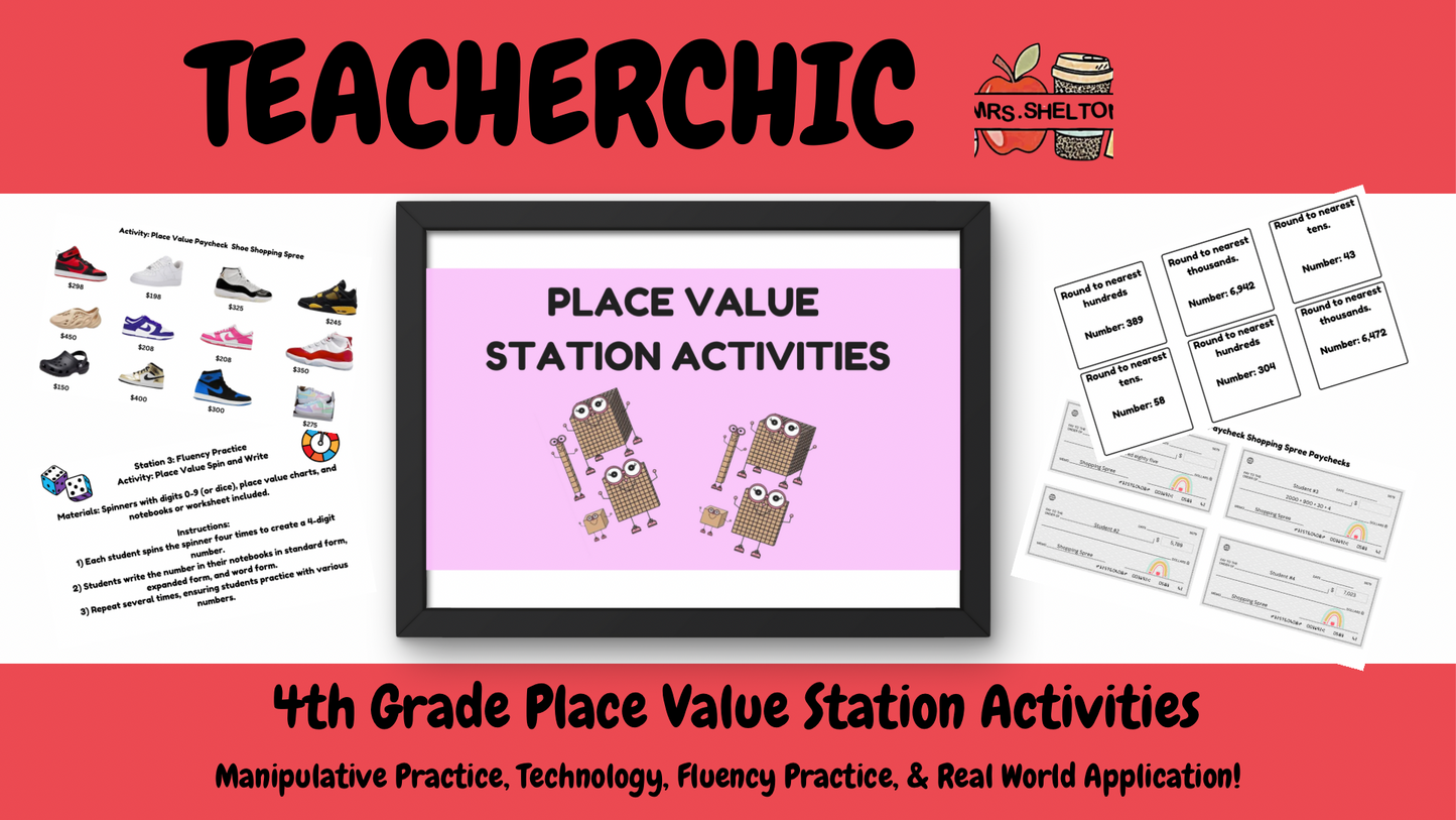 4th Grade Place Value Station Activities