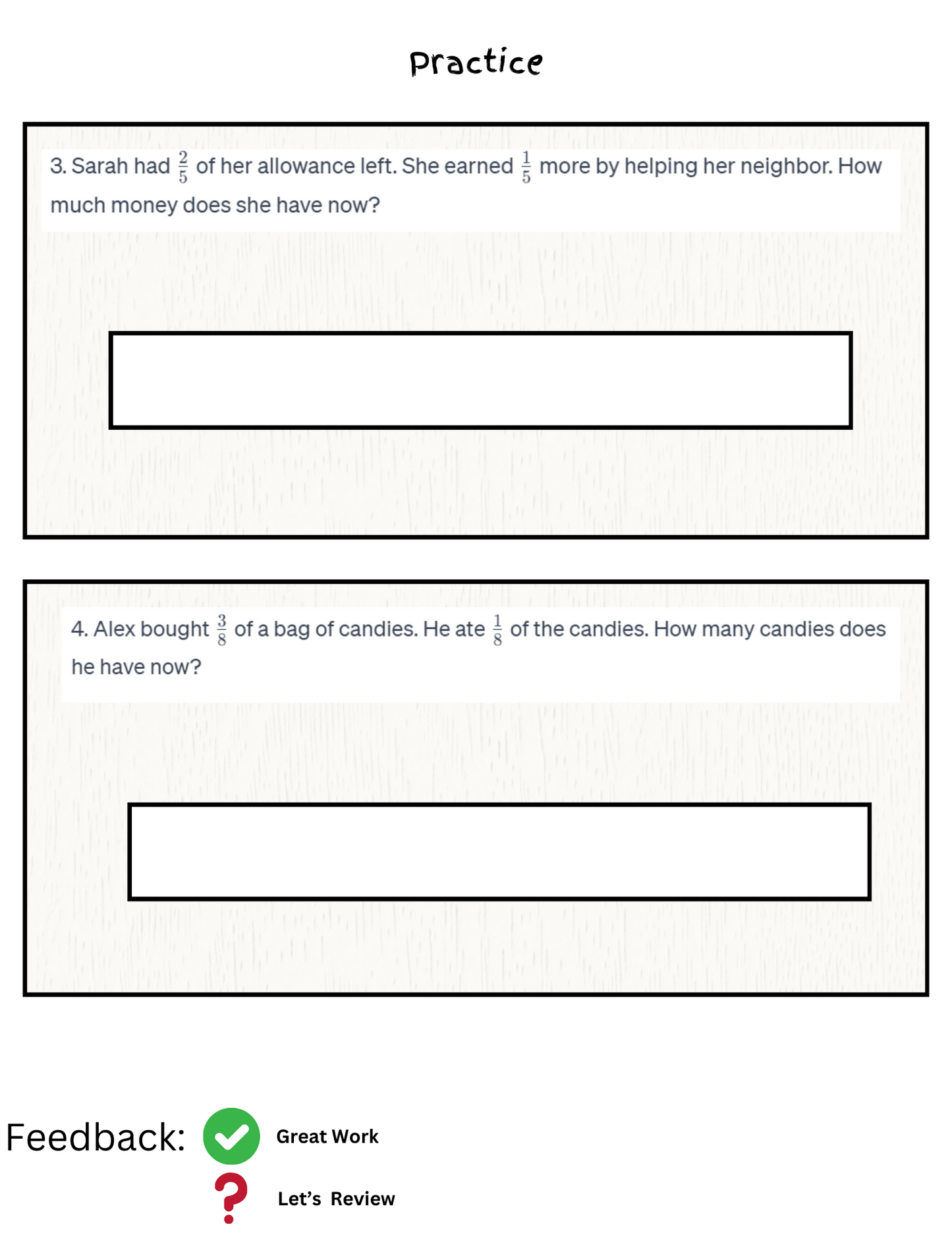 4th Grade Fractions Guided Notes