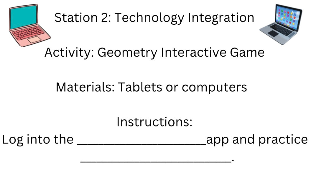 4th Grade Geometry Station Activities