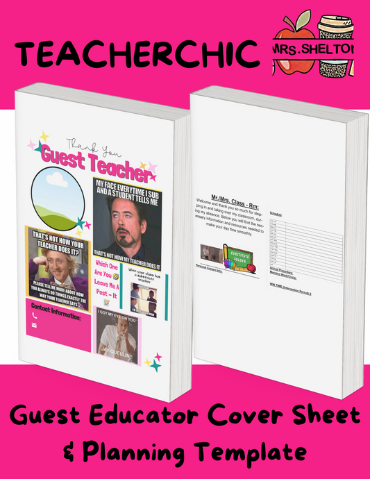 Guest Educator Cover Sheet & Planning Template