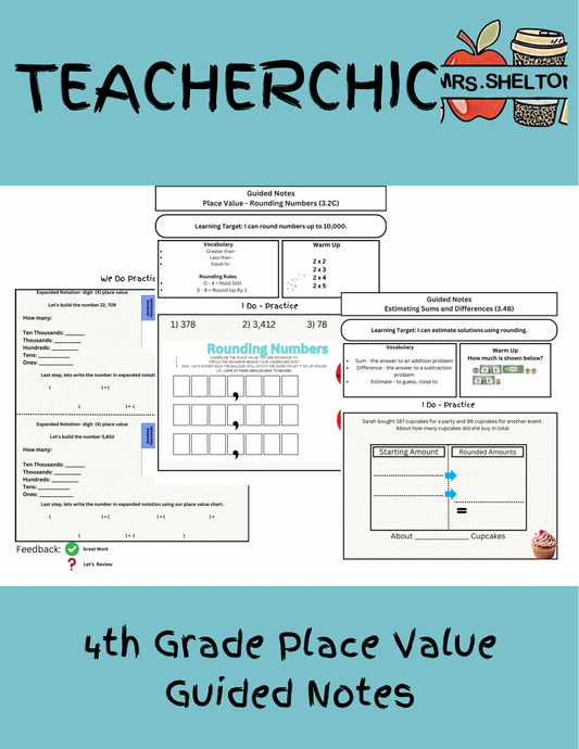 4th Grade Place Value Guided Notes