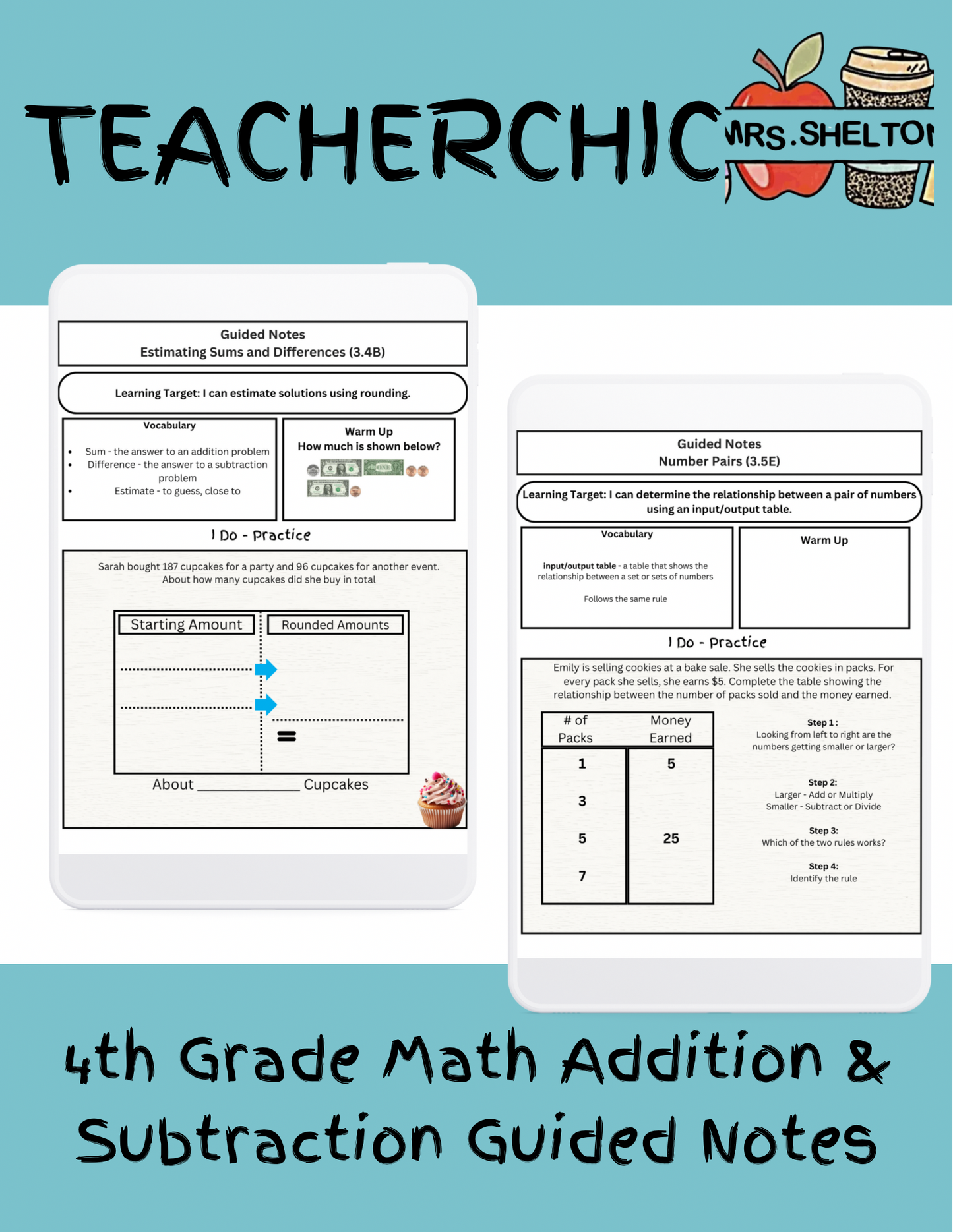 4th Grade Addition & Subtraction Guided Notes