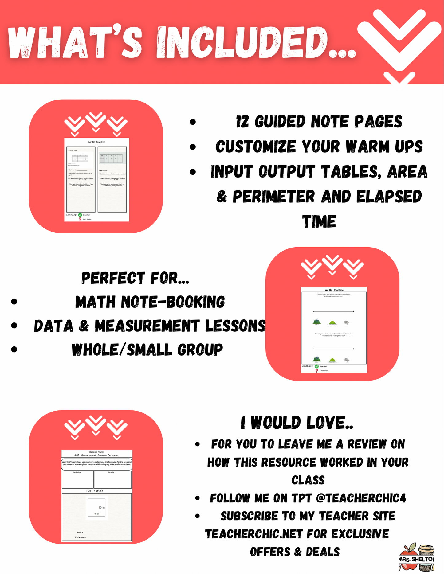 4th Grade Measurement Guided Notes