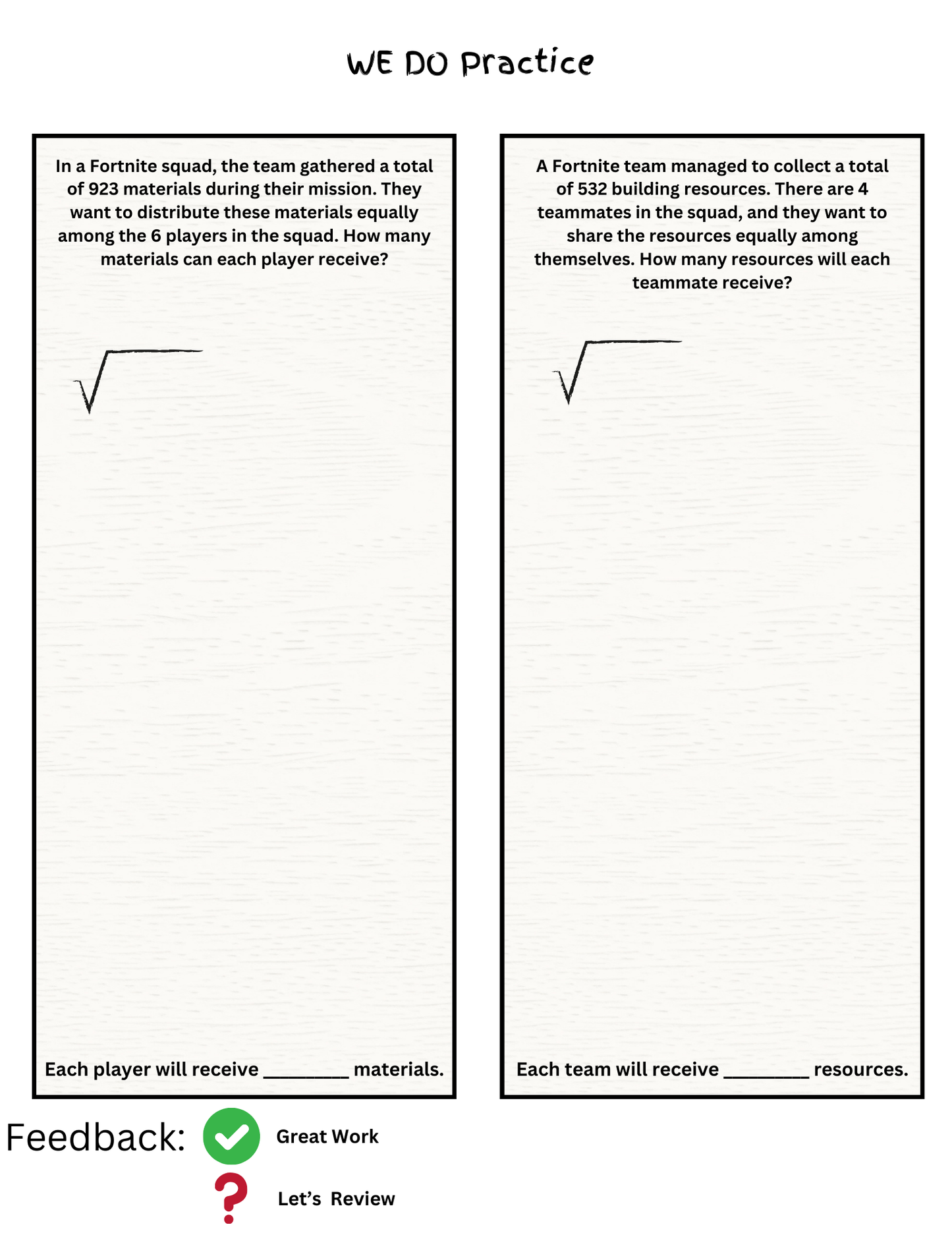 4th Grade Multiplication & Division Guided Notes