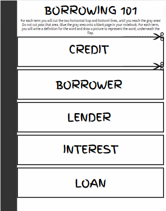 3rd Grade Financial Literacy Guided Notes