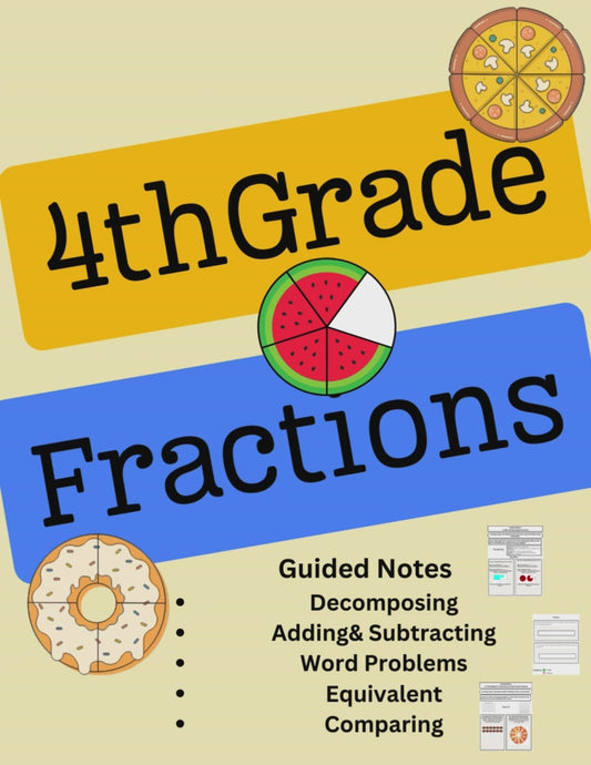 4th Grade Fractions Guided Notes