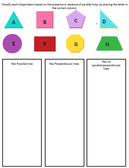 4th Grade Interactive Math Notes (Geometry, Fractions, Graphing & Data)